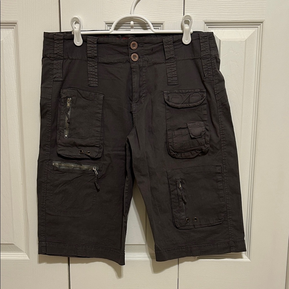 Johnny Was Dark Gray Cargo Shorts